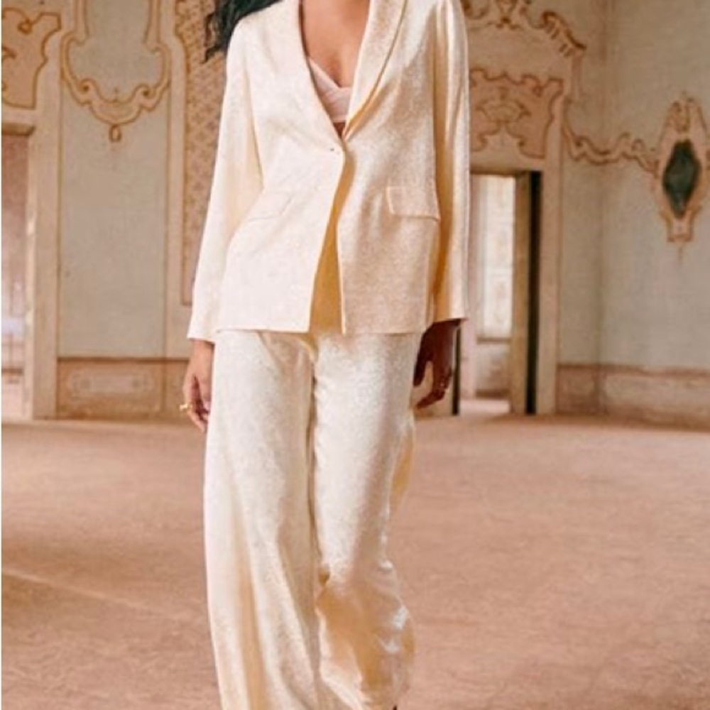 Sezane Cream Trousers